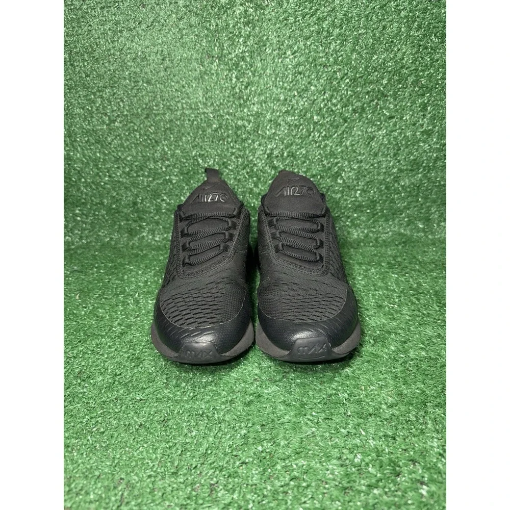 Nike Air Max 270 Womens Size 8 Boys 6.5 Black Running Shoes Comfort Gym Sneakers